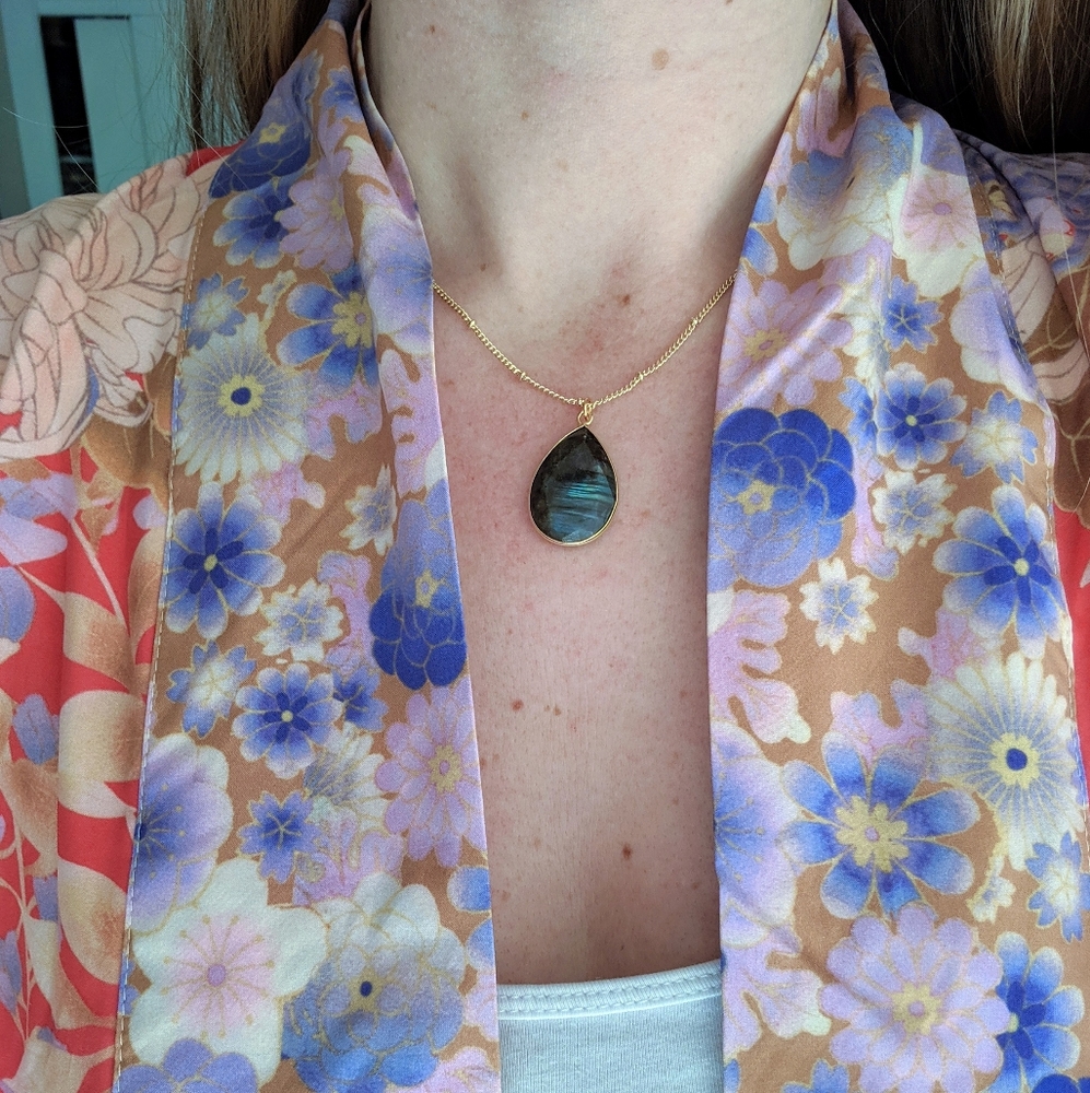 Nebula Labradorite 14K Necklace